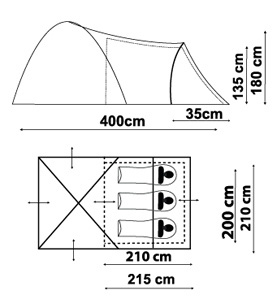 Палатка Hyppo 3