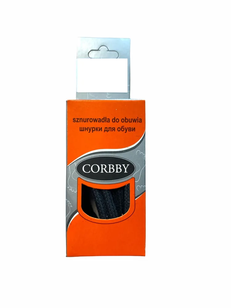 Шнурки  плоские черные